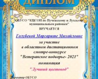 ДИПЛОМ Голубева ММ